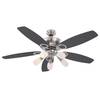 Plafonnier ventilateur Jerry Verre dépoli / Fer - 5 ampoules