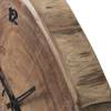Wandklok Dysart massief acaciahout - bruin
