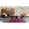 Étagère Harbin IV Acacia massif - Acacia noir / Doré - Largeur : 20 cm