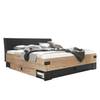 Bett Stockholm Braun - Holzwerkstoff - 189 x 96 x 210 cm