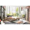 Bett Stockholm Braun - Holzwerkstoff - 189 x 96 x 210 cm