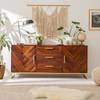 Sideboard LOGA Akazie massiv / Eisen - Akazie Braun
