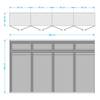 Drehtürenschrank SKØP pure Alpinweiß - 360 x 236 cm