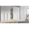 Armoire SKØP glass alu reflect Verre blanc mat / Miroir en cristal - 315 x 236 cm - Basic