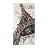 Bild Eiffelturm II Beige - Papier - Holz teilmassiv - 52 x 102 x 3.5 cm