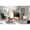 Comò Gyland Bianco opaco / Effetto rovere Riviera