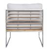 Loungeset TEAKLINE 4-teilig Webstoff / Teak massiv