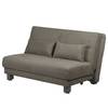 Schlafsofa Tenorio Microfaser - Steingrau - Breite: 140 cm