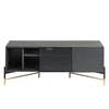 Meuble TV Cabral Frêne noir / Doré