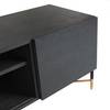 Meuble TV Cabral Frêne noir / Doré