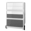 Rollende kast easyBox Black/White III Kunststof - wit/zwart