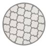Tapis intérieur / extérieur Palermo Fibres synthétiques - Gris - Diamètre : 200 cm