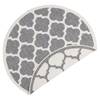 Tapis intérieur / extérieur Palermo Fibres synthétiques - Gris - Diamètre : 200 cm