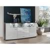 Sideboard Mury Hochglanz Weiß / Anthrazit