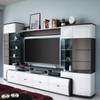 Ensemble meubles TV Intento (4 éléments) Blanc brillant / Anthracite brillant - Blanc brillant / anthracite