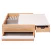 Schmuckkasten Stowit II Stahl / Gummibaum - Beige / Weiß