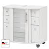 Meuble sous lavabo Niko II verre - Blanc