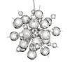 LED-Pendelleuchte Molecule Stahl - 12-flammig