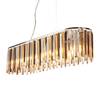 Hanglamp Clarissa glas/staal - 8 lichtbronnen