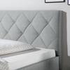 Letto imbottito Monteverde Ghiaia - 140 x 200cm