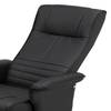 Relaxsessel Devato inkl. Hocker - Kunstleder - Schwarz