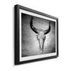 Tableau déco Black White Head Tilleul massif - Multicolore