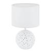 Lampe Montalbano I Tissu mélangé / Céramique - 2 ampoules