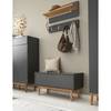 Wandgarderobe LINDHOLM Grau