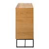 Sideboard Nozza I Echtholzfurnier - Eiche / Schwarz