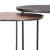 Beistelltisch Nikko II (2-teilig) Metall - Kupfer Antik / Schwarz