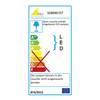 LED-tafellamp Cristo II transparant glas/chroom - 1 lichtbron