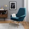 Sessel Miena Samt - Marineblau