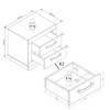 Commode Tropoja Imitation pin / Anthracite