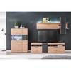 Open wandkast Callington II balken-eikenhouten look/antracietkleurig