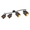 Deckenleuchte Tunno III Polyester PVC / Eisen - 4-flammig