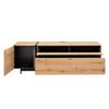 Tv-meubel Style II fineer van echt hout/metaal - eikenhout/antracietkleurig