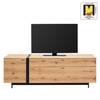 Tv-meubel Style II fineer van echt hout/metaal - eikenhout/antracietkleurig