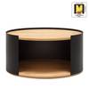 Table basse Style I Placage en bois véritable / Métal - Chêne / Anthracite