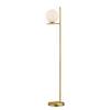 Staande lamp Pure I glas/aluminium - 1 lichtbron
