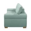 Schlafsofa Latina Country Deluxe Webstoff - Pastellblau - Breite: 165 cm