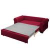 Canapé convertible Latina Country Deluxe Tissage à plat - Rouge - Largeur : 165 cm