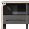 Étagère de bureau Eugene Gris - Bois manufacturé - 123 x 75 x 40 cm
