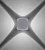 LED-Wandleuchte Carlo I Aluminium - 4-flammig