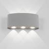 LED-wandlamp Carlo II aluminiumkleurig - Aantal lichtbronnen: 6