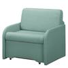 Slaapfauteuil Disley II geweven stof - Babyblauw - Met armleuningen