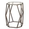 Beistelltisch Lindsfors III Glas / Stahl - Antikbronze