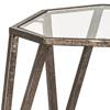 Beistelltisch Lindsfors III Glas / Stahl - Antikbronze