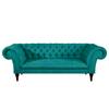 Sofa Callas (3-Sitzer) Microfaser - Türkis