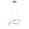 LED-hanglamp Circle II acrylglas/ijzer - 2 lichtbronnen