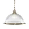 Hanglamp American Diner I transparant glas / staal - 1 lichtbron